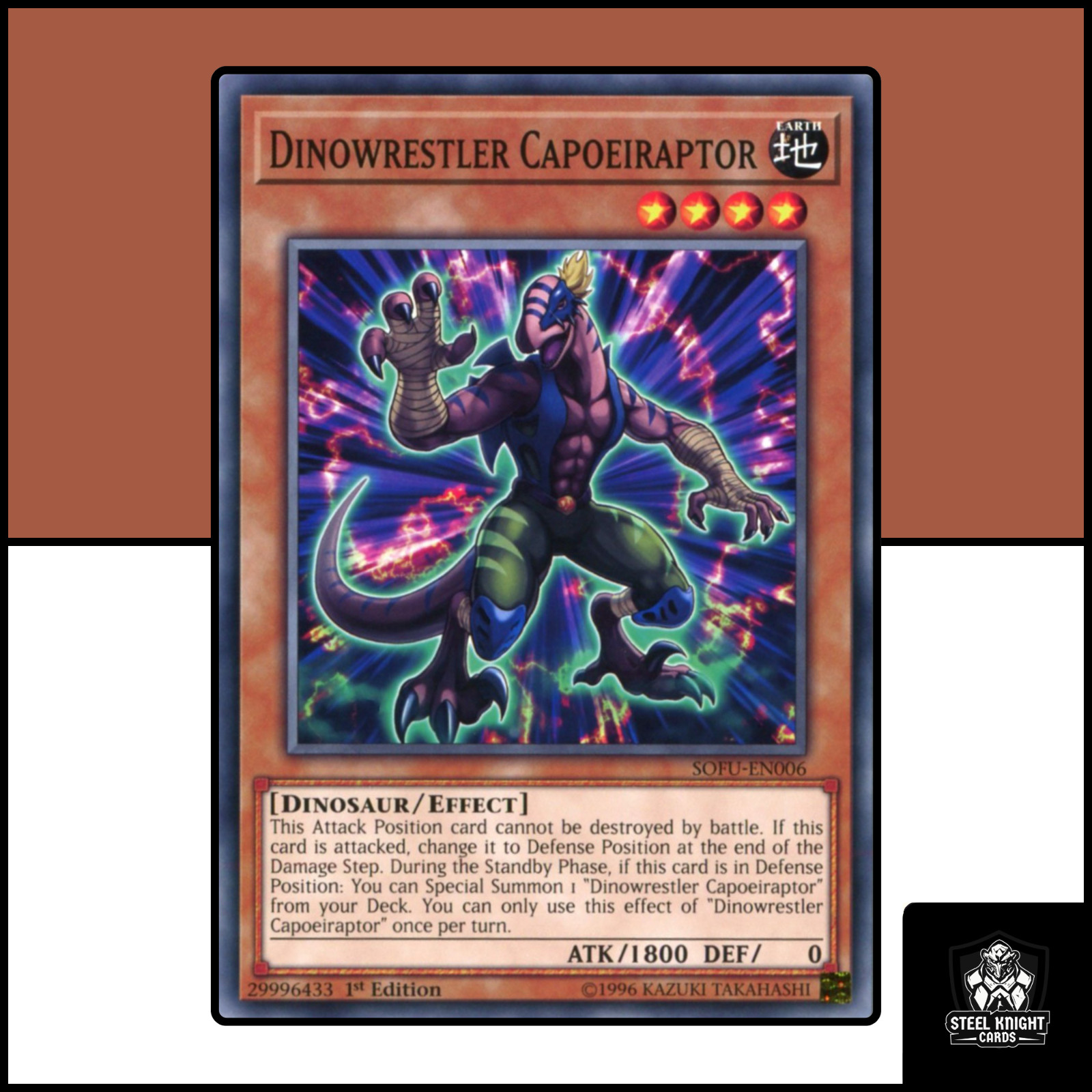 Dinowrestler Capoeiraptor : SOFU-EN006 : Common : Yu-Gi-Oh! TCG : ENG