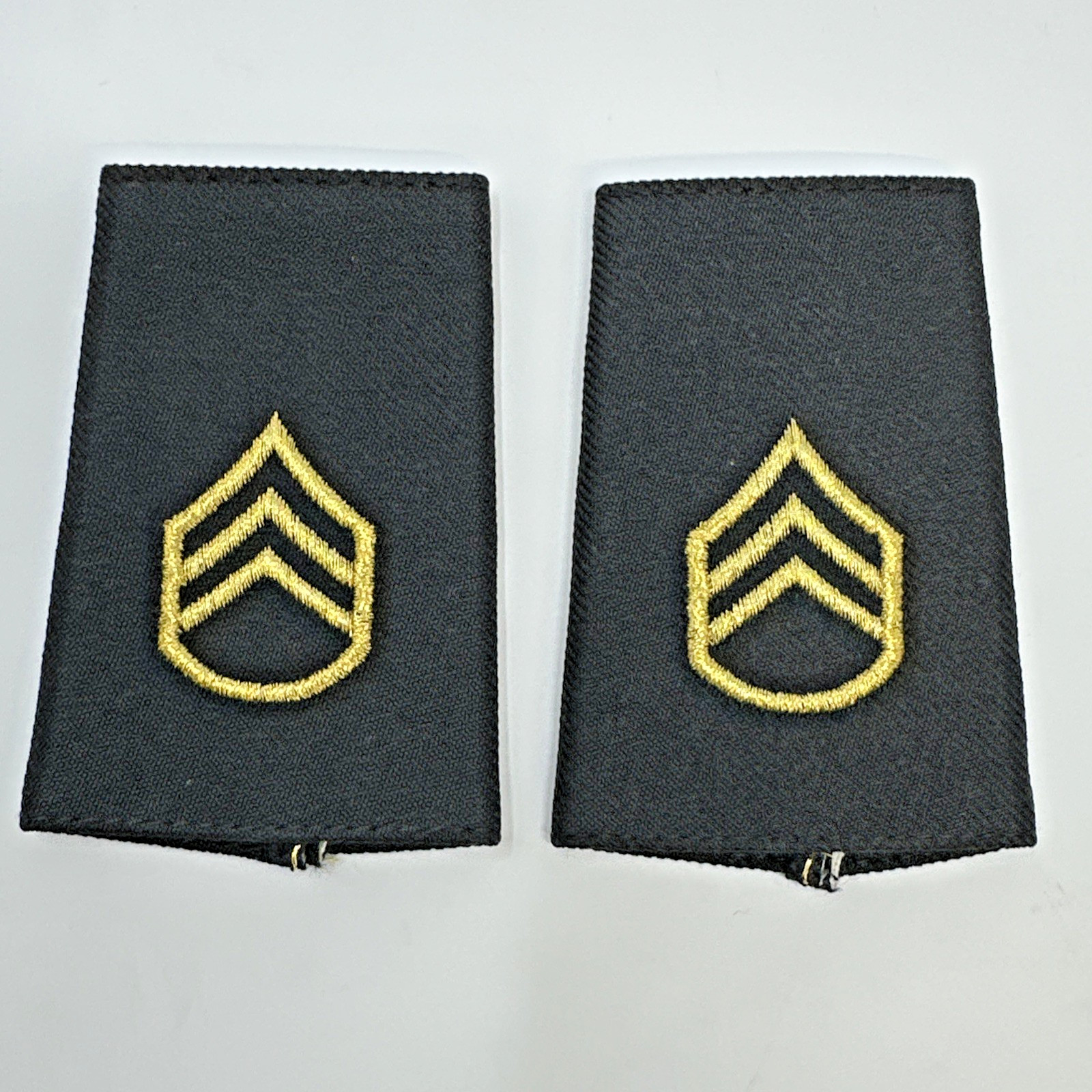 US Army Staff Sergeant E6 Epaulet Small Female Shoulder Marks Pair (NEW)
