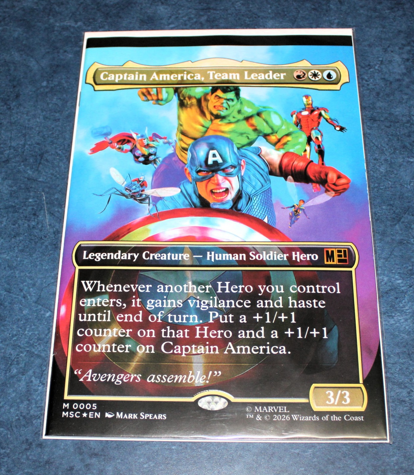 CAPTAIN AMERICA 12 MARK SPEARS variant MAGIC THE GATHERING MTG cover MARVEL 2026