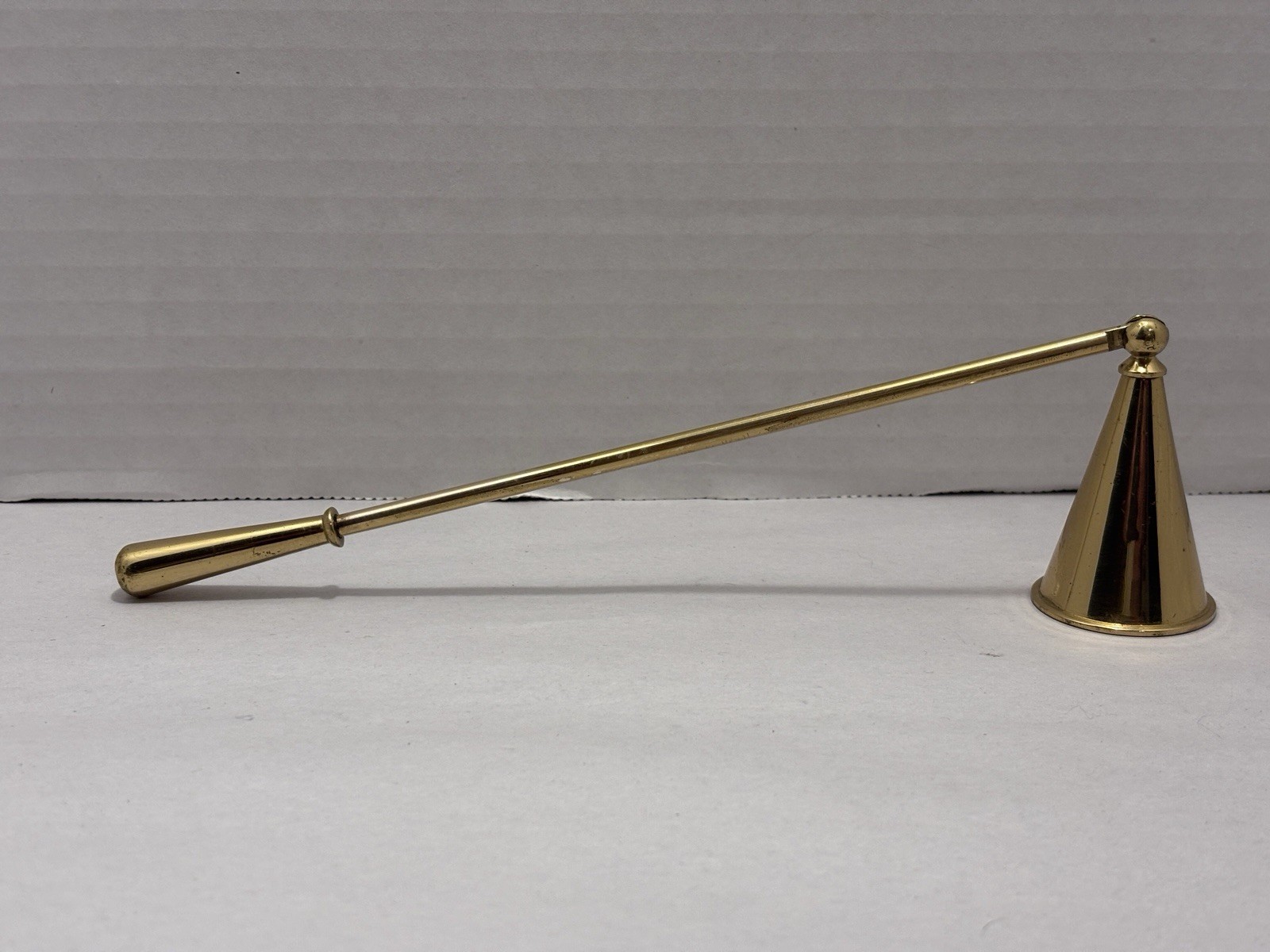 Vintage Solid Polished Brass Candle Incense Snuffer Stick