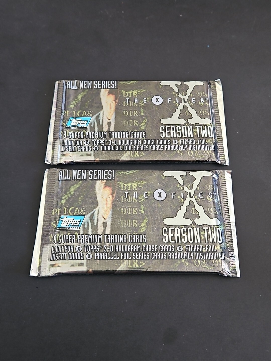 2- 1996 TOPPS THE X FILES SEASON 2 FACTORY SEALED PACKS – SULLY & MULDER