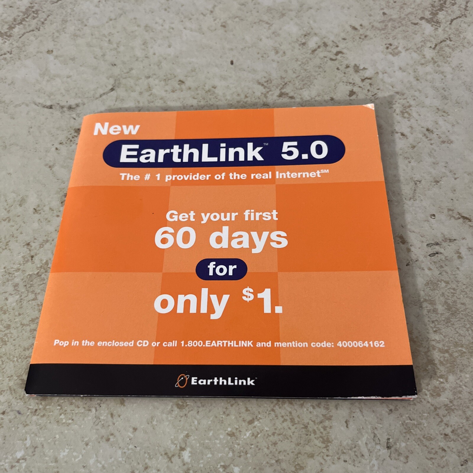 Vintage EarthLink 5.0 Software CD-rom