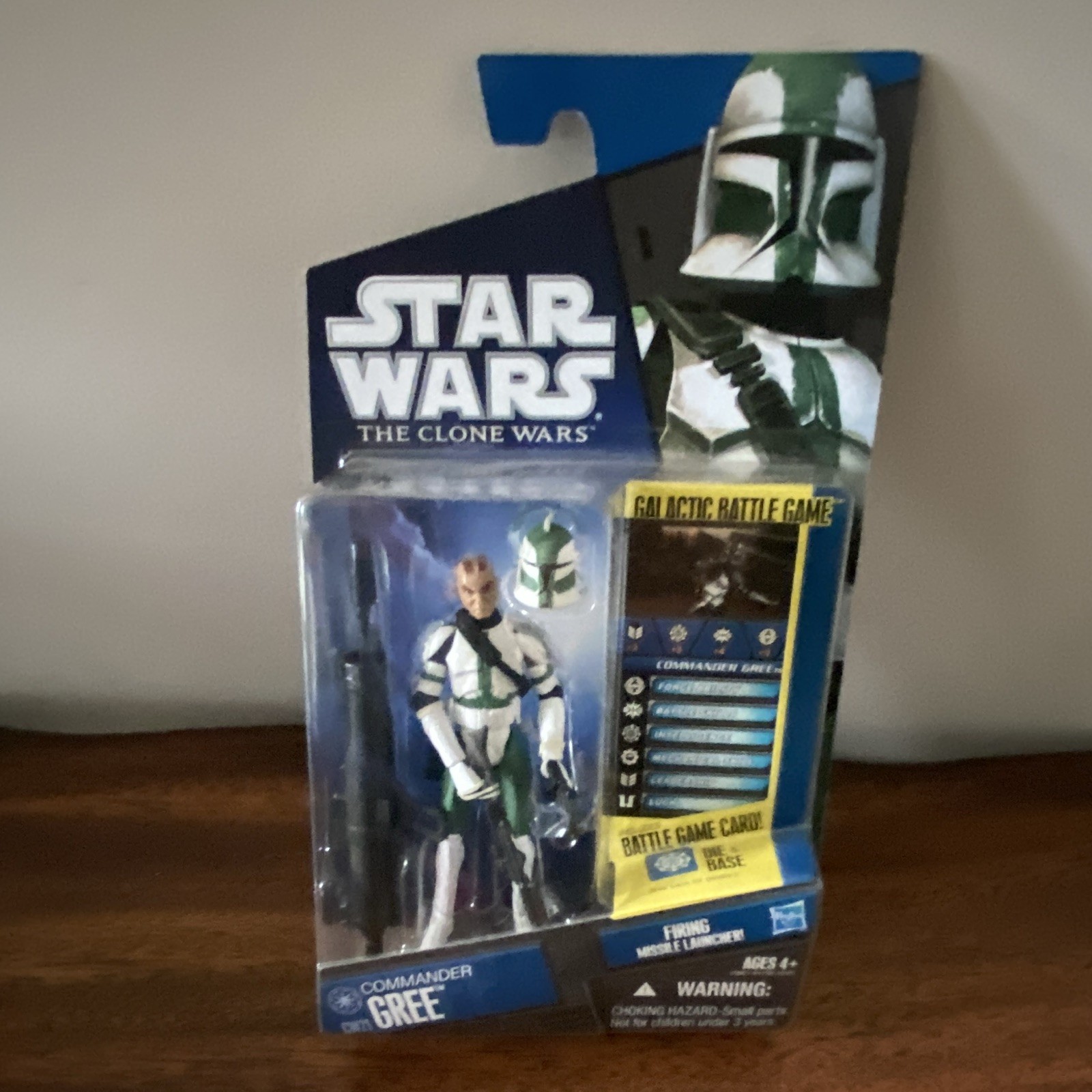 Hasbro Star Wars The Clone Wars Commander Gree Action Figure w/ Game Card