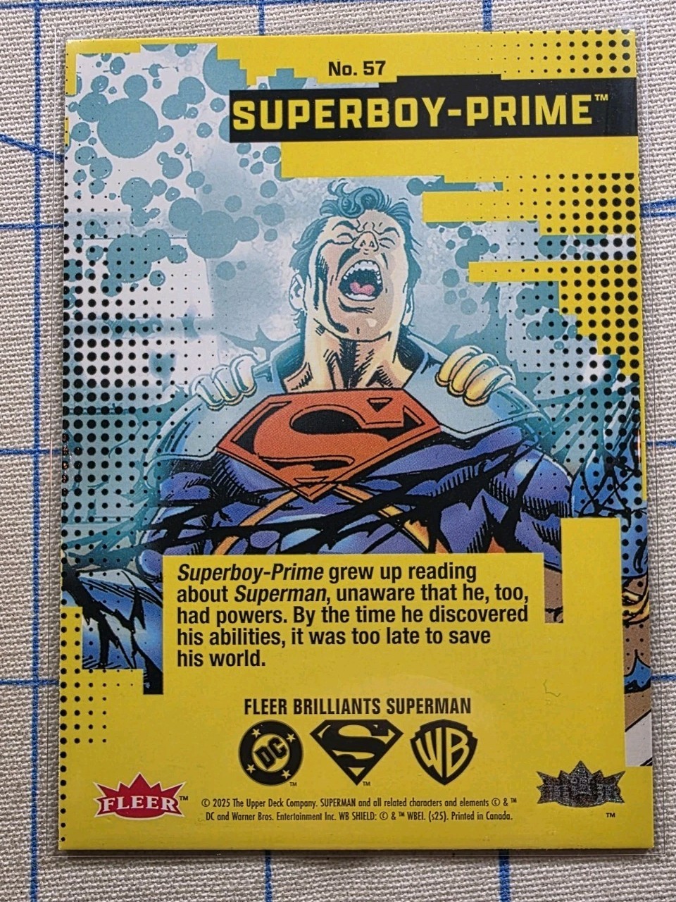 Fleer Brilliants Superman – Superboy-Prime #57 Regular Base – DC Card
