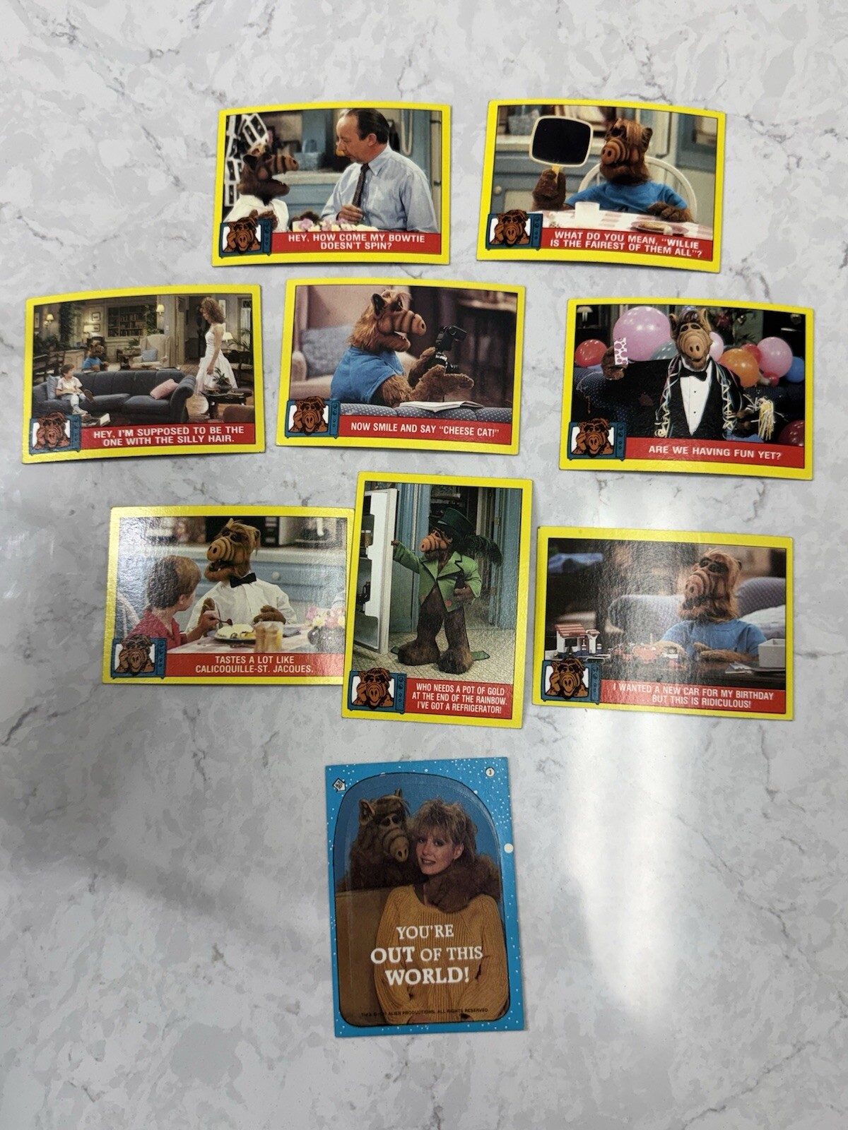 1987 Alf Trading Cards 1st Series Singles U You Pick, Choose From List