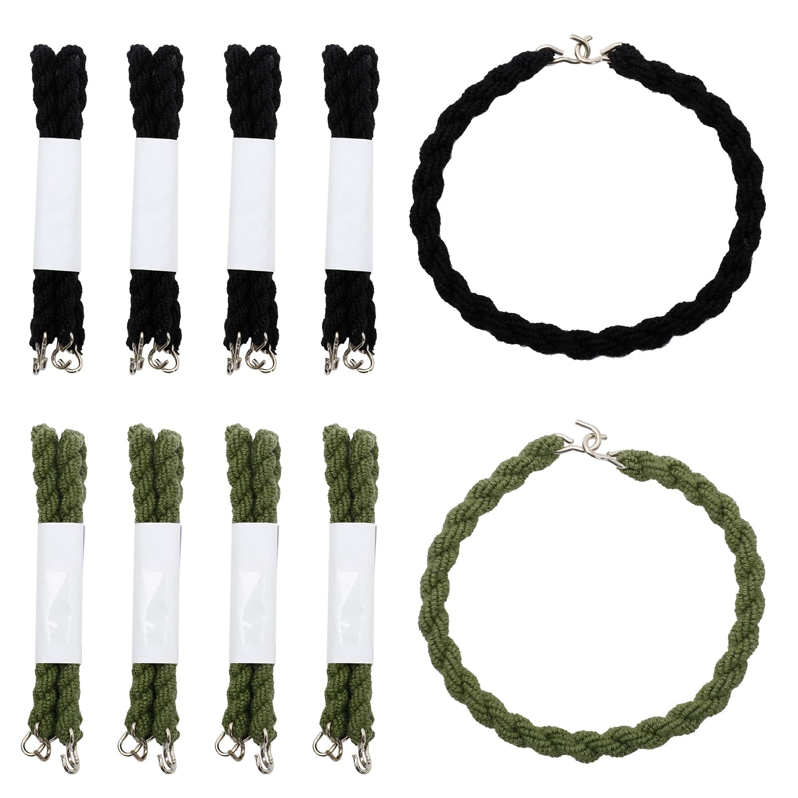 20pcs Military Boot Straps Elastic Blousing Bands with Metal Hooks for Men an…