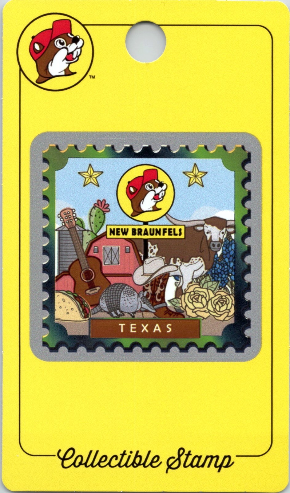 Buc-ee’s Collectible Sticker Passport Stamp – New Braunfels Texas Store