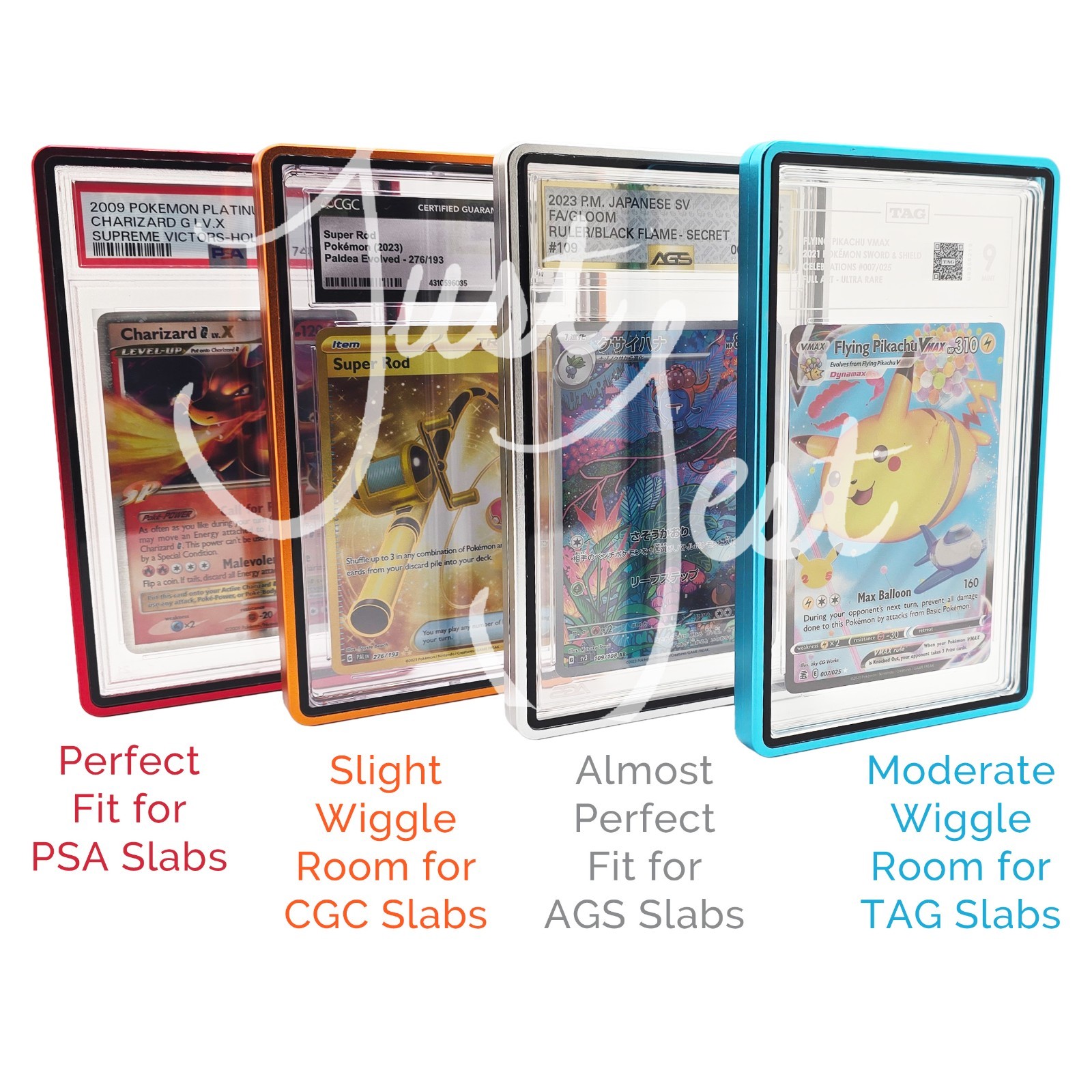 Magnetic Metallic Protective Case for PSA – CGC Slabs – 10 Colors – Fast Ship
