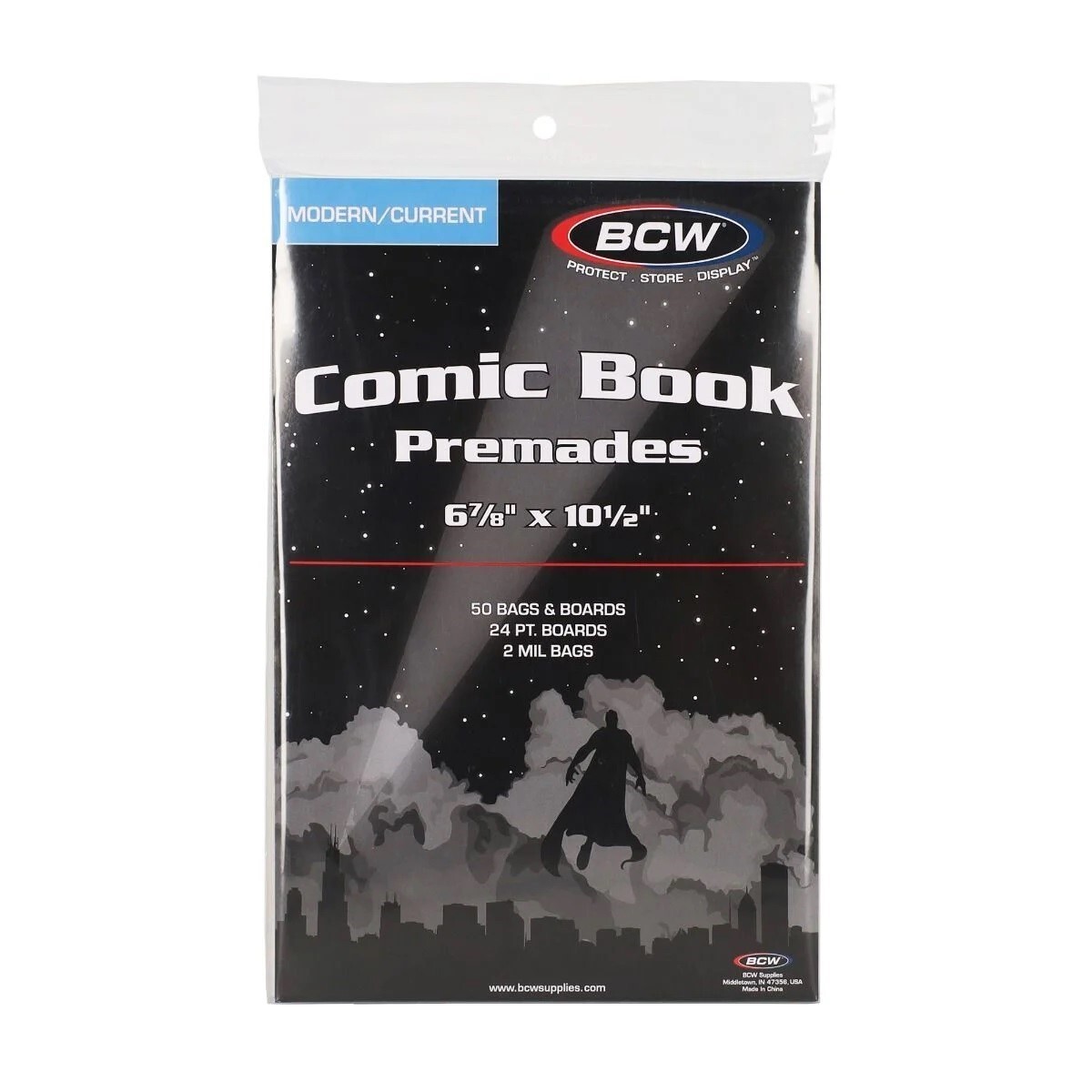 Current Comic Premade Bags + Backer Boards 50 RESEALABLE Acid Free Book Storage