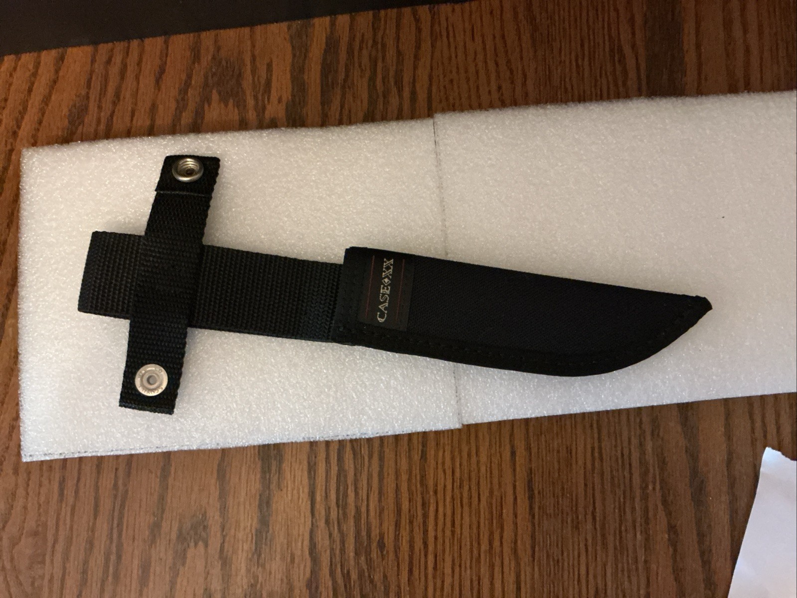 New Old Stock,Genuine Case XX Black Nylon 6” Fixed Blade Knife Sheath Only