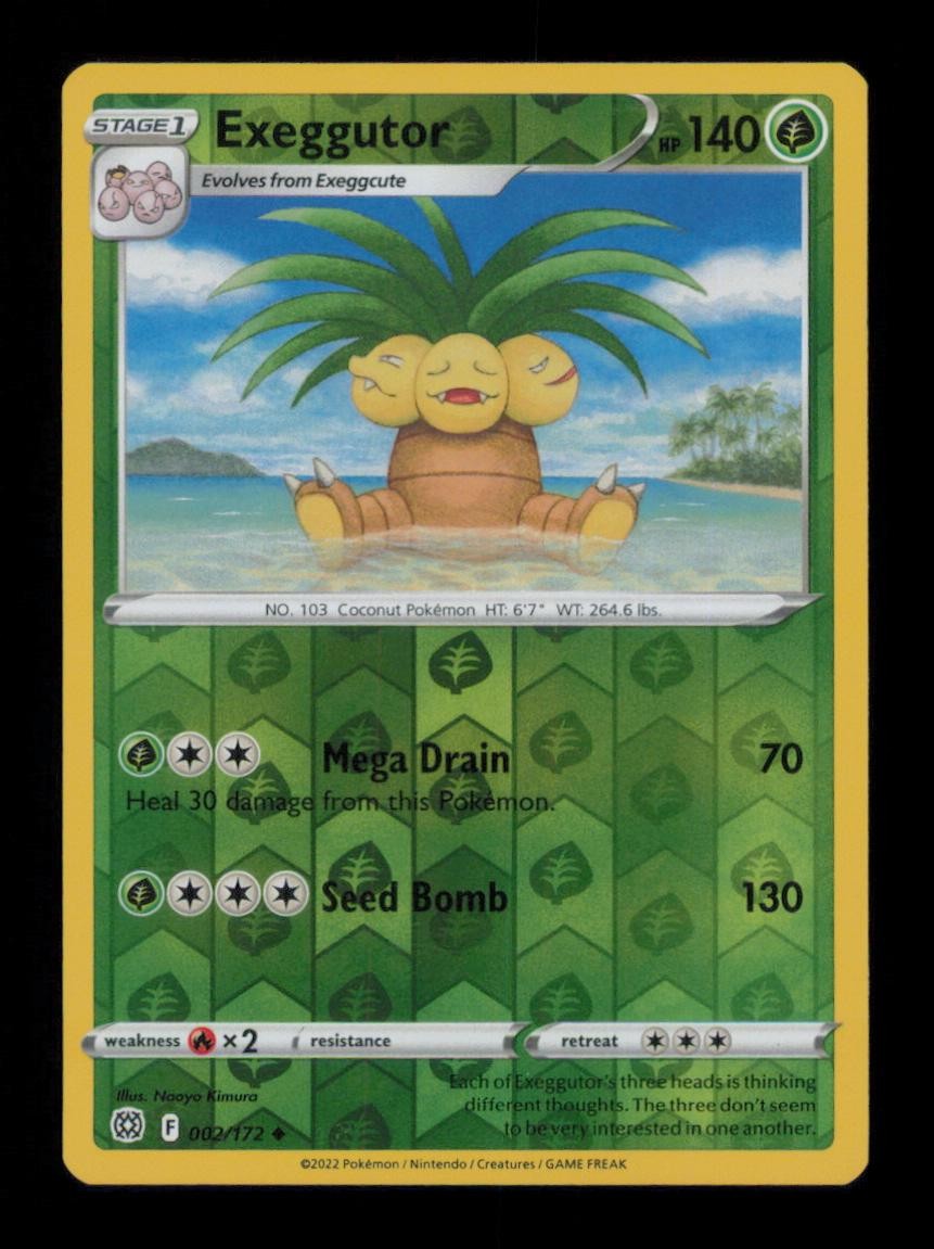 REVERSE HOLO EXEGGUTOR UNCOMMON 002/172 NM POKEMON