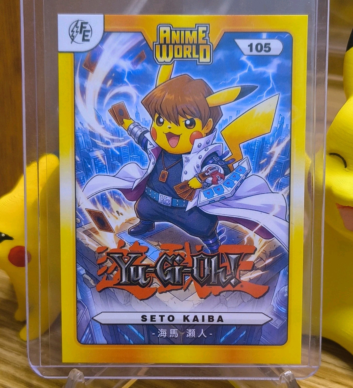 Seto Kaiba Pikachu Cosplay – Bubble Holo – Yu-Gi-Oh! – Anime – FE 105 – NM