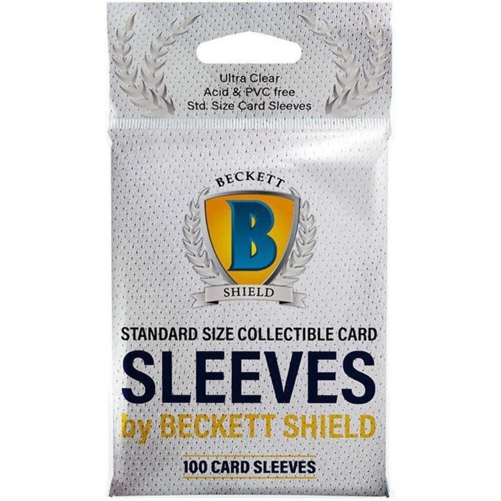 Beckett Shield Soft Sleeves – Standard Size Trading Card Penny Sleeves (100)