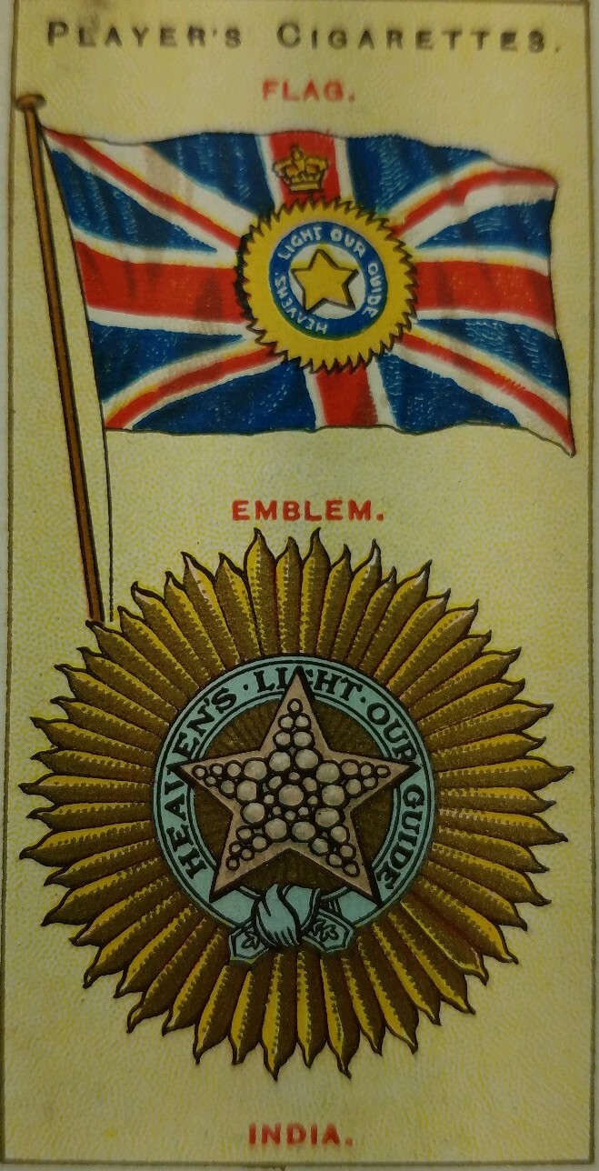 Trade card flag coat of armor Imperial Tobacco Co Players Cigarette vintage