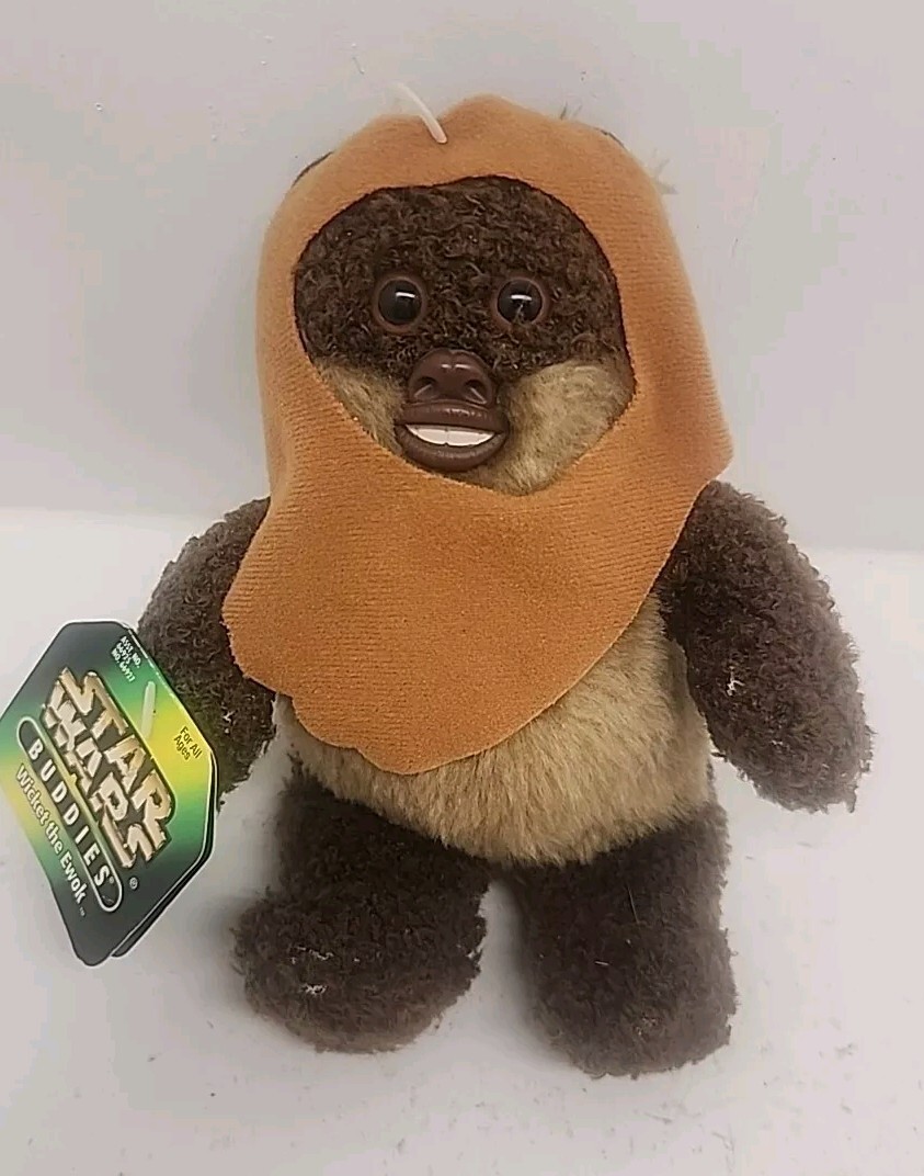 Vintage 1997 Kenner Star Wars Buddies Wicket The Ewok Beanie Plush *NEW w/ TAG*