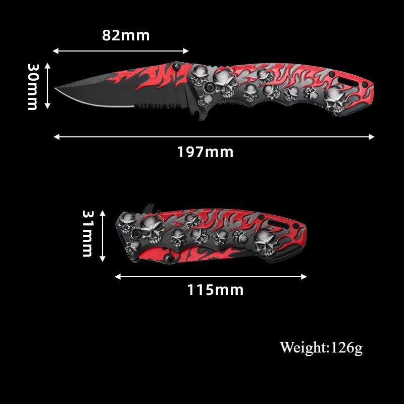 7.4″TAC FORCE SPRING OPEN ASSISTED TACTICAL FOLDING POCKET KNIFE EDC Blade 1/2X