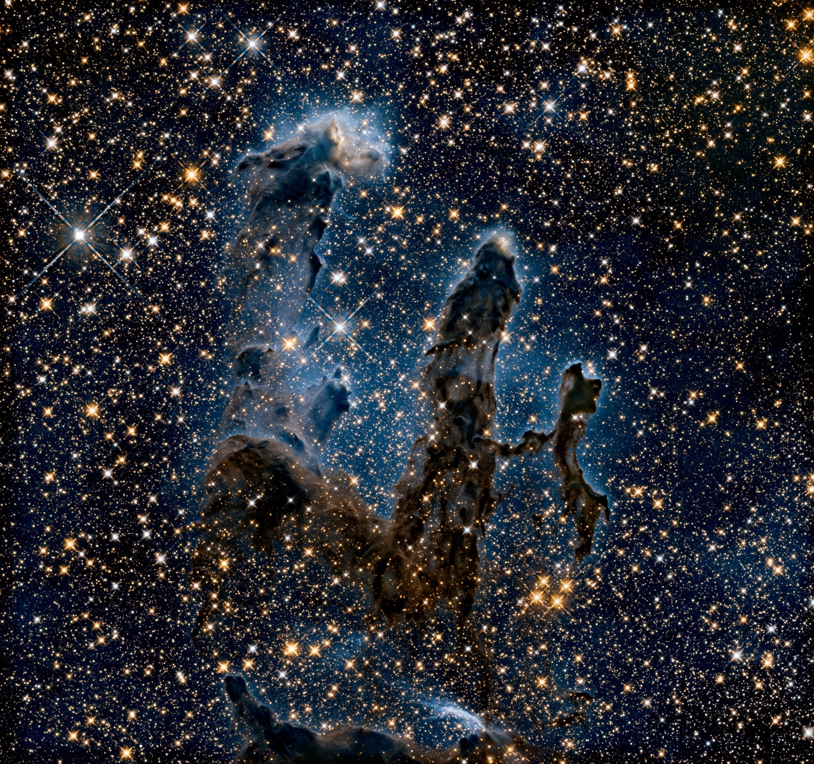 Pillars of Creation Eagle Nebula 1995 NASA Hubble Photo Reprint Wall Art