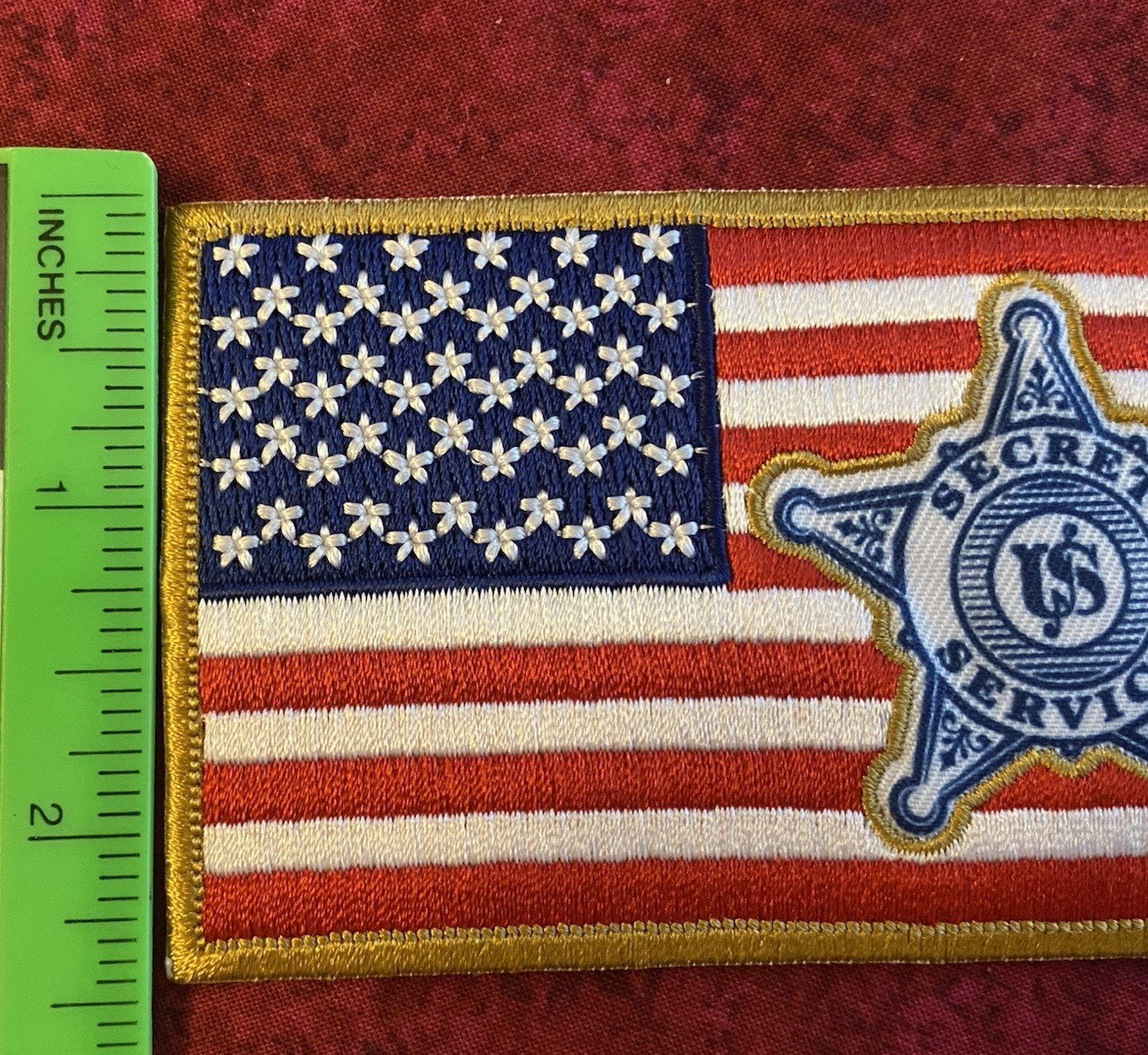 UNITED STATES SECRET SERVICE PATCH – USA FLAG WITH THE USSS VINTAGE STAR
