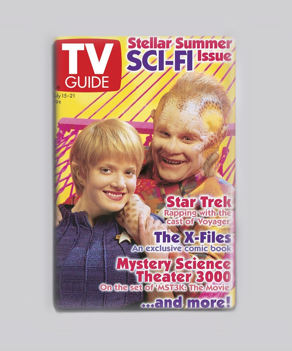 Sci-Fi Issue Star Trek Voyager X-Files MST3K TV Guide 1995 – 2″x3″ MAGNET