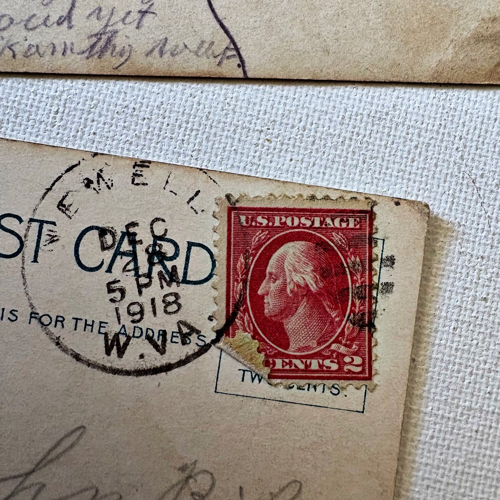 Vtg Topographical Post Cards Posted 1900s Nebraska WVA Washington Russia Canada