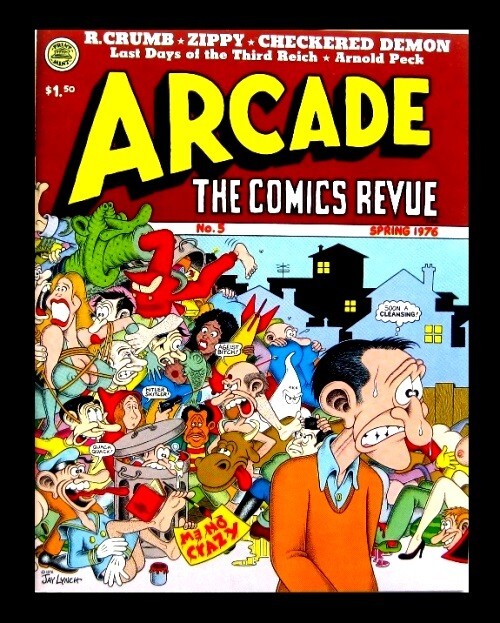 ARCADE, THE COMICS REVUE #5, 1976, 1st PRINTING, CRUMB, ZIPPY, UNDERGROUND COMIC