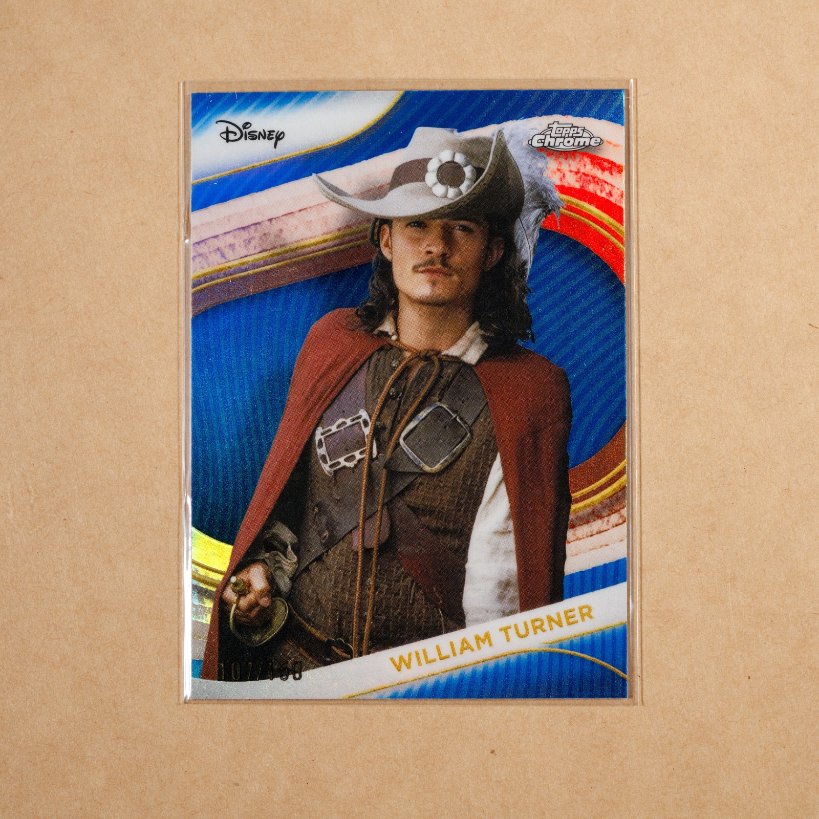 2025 Topps Disney Chrome WILLIAM TURNER #2 Blue Refractor 107/150