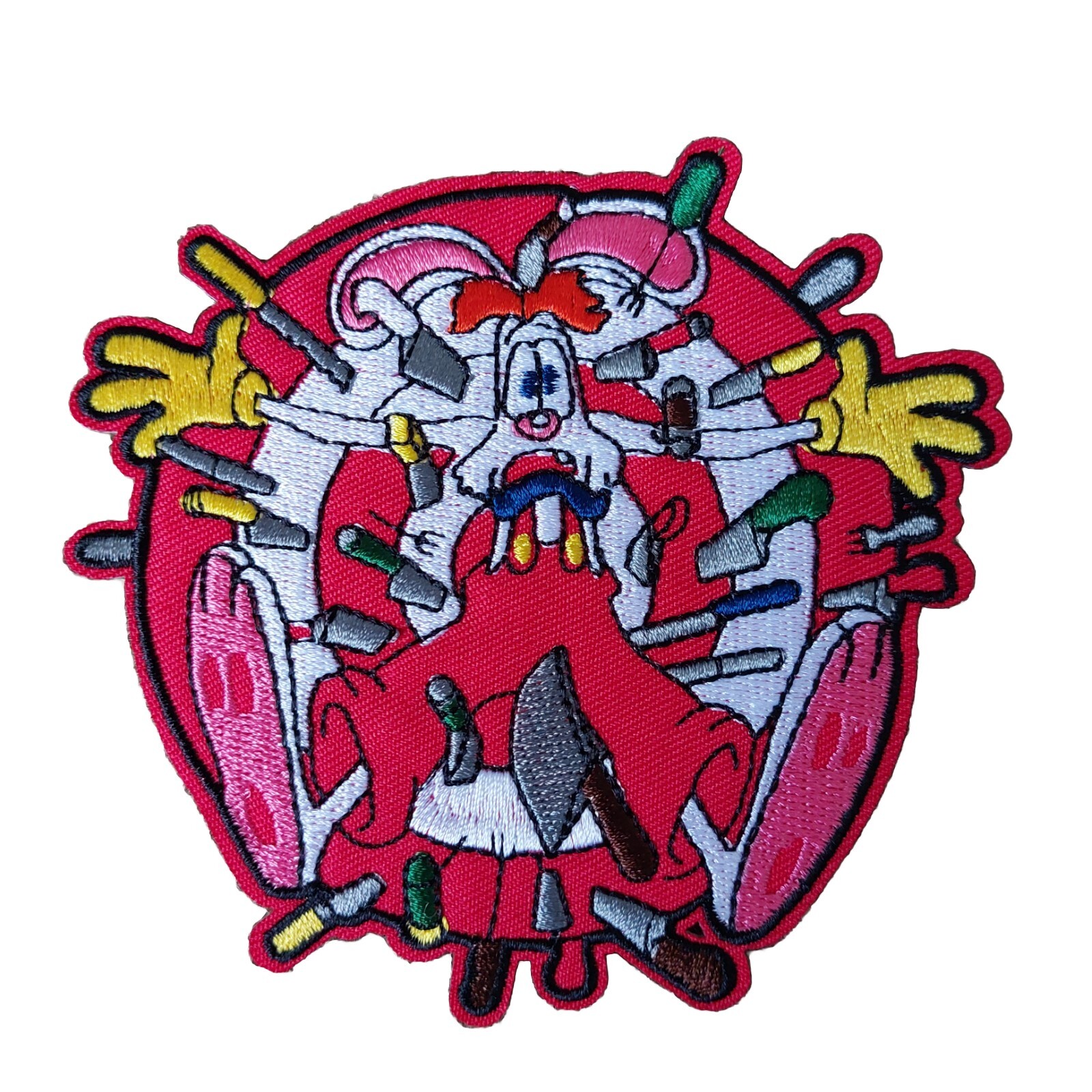 Roger Rabbit Embroidered Iron On Sew On Multicolored Cartoon Patch