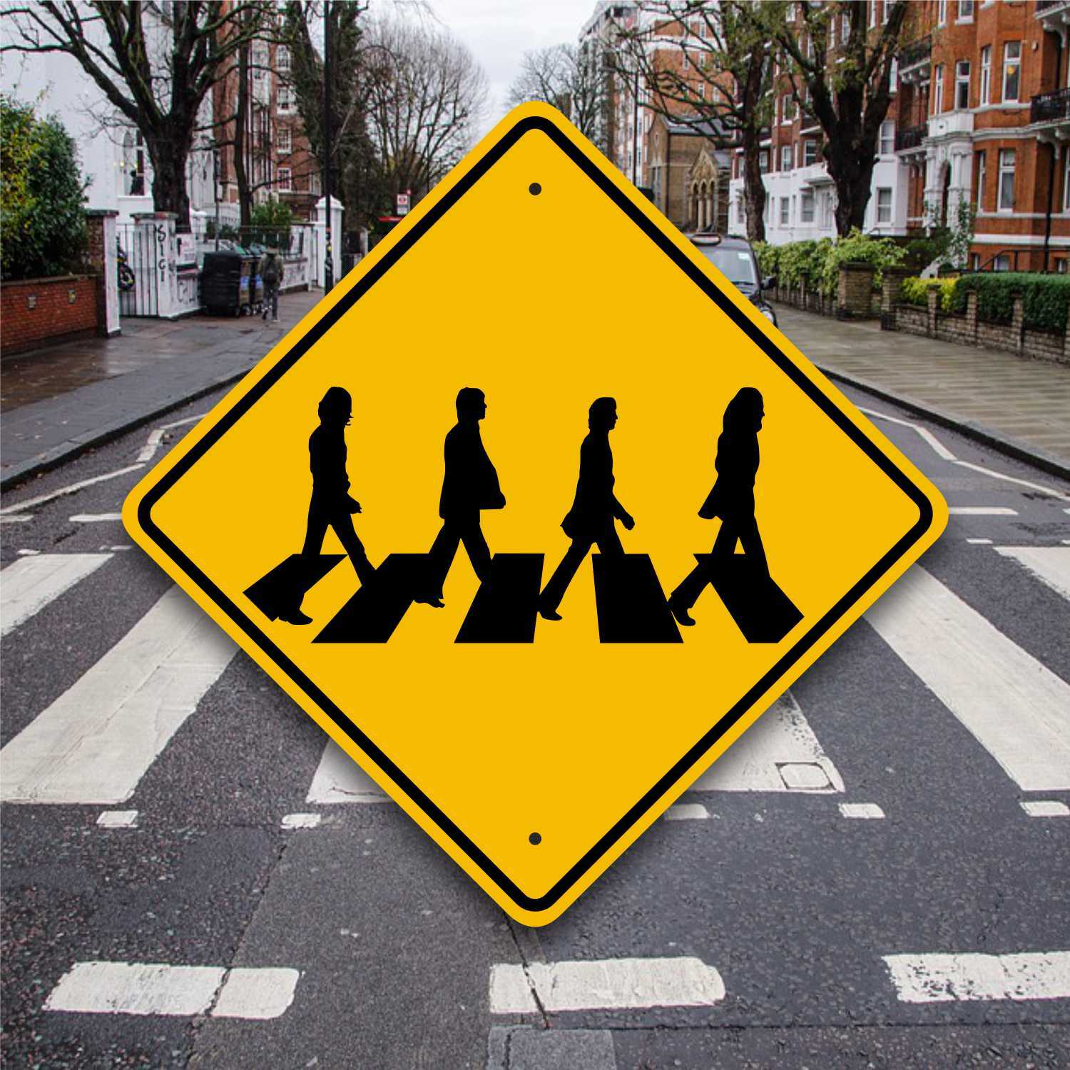 Abbey Road Crossing Sign – Beatles Collector’s Plaque – Fun Aluminum Xing Marker