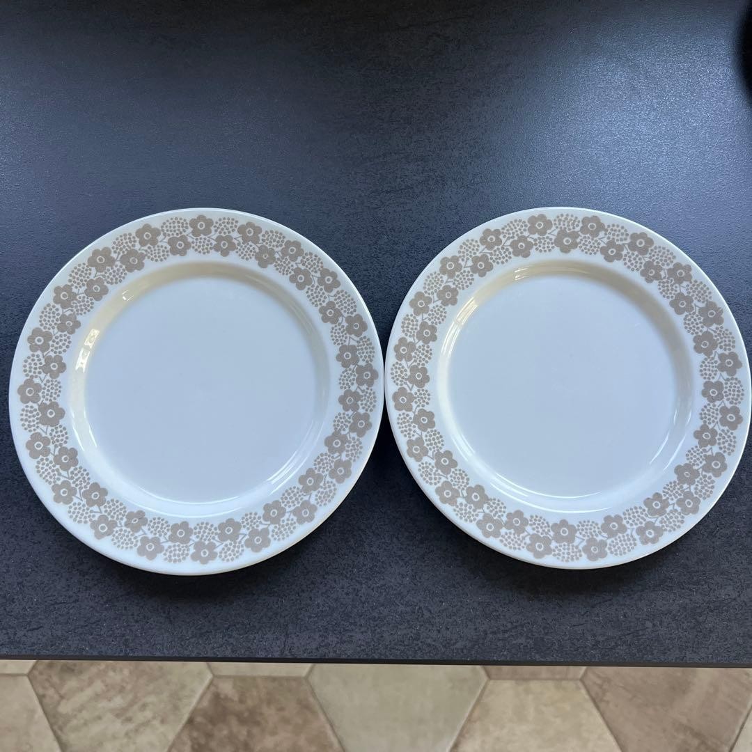 [Excellent] ARABIA Rypale Plate Set of 2 From Japan