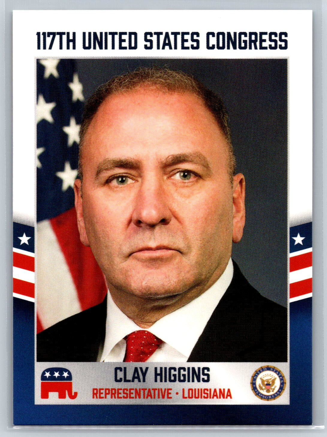 2021 Fascinating Cards 117th US Congress Clay Higgins Louisiana GOP #276