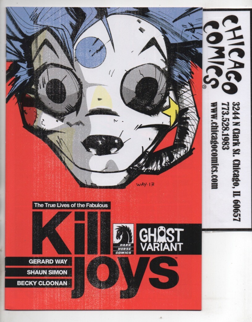 True Lives of Fabulous Killjoys #1 Ghost Variant Cover Comic! Dark Horse 2013 VF