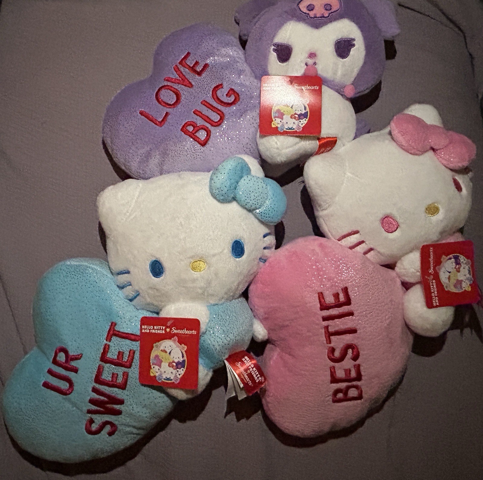2026 Hello Kitty x Sweethearts Valentine’s Day Plush Doll Sanrio RARE Complete