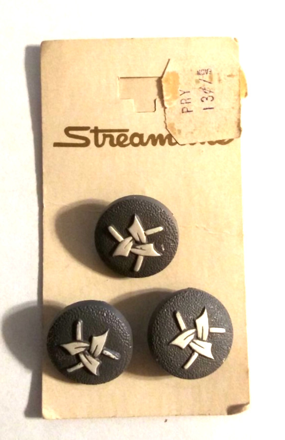Streamline Buttons Decorative Gray Size 19mm (3/4″)