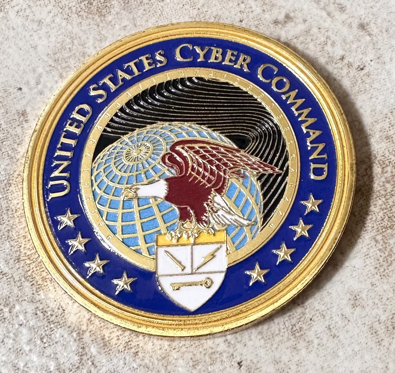 US CYBER COMMAND-Department of Defense Challenge Coin Keychain ·NEW· ·IN STOCK·