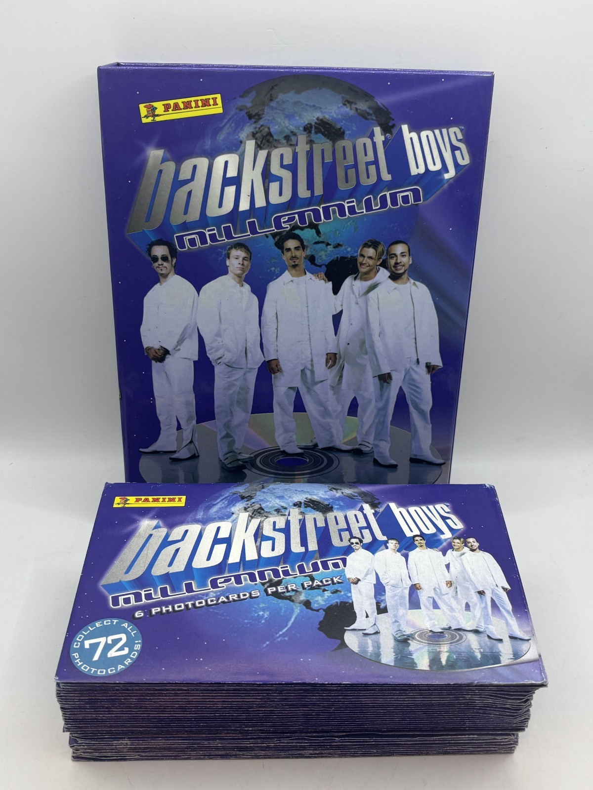 Vintage 2000 Panini Winterland Backstreet Boys Millennium Photo Cards & Album