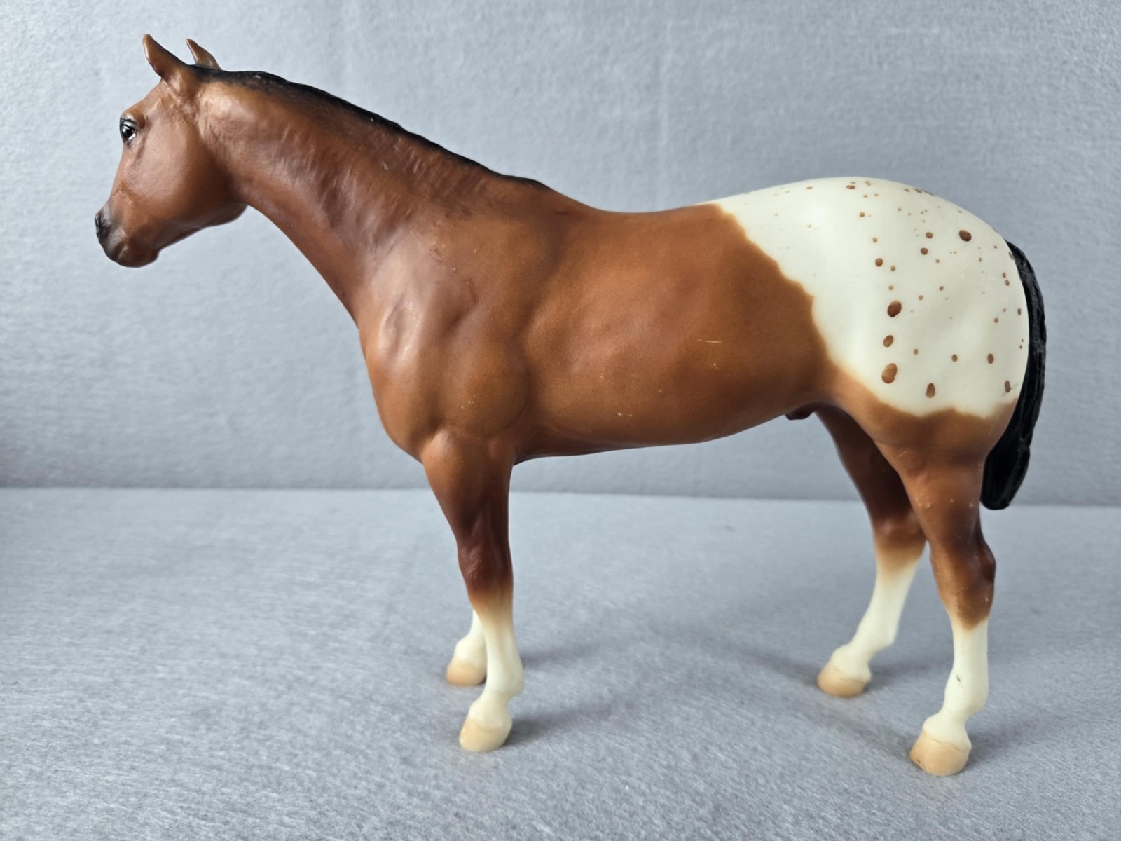 Traditional Breyer Stud Spider #823 Matte Blanket Appaloosa Red Bay