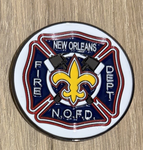 New Orleans Fire Department Voodoo Engine 40 Collectible Challenge Coin