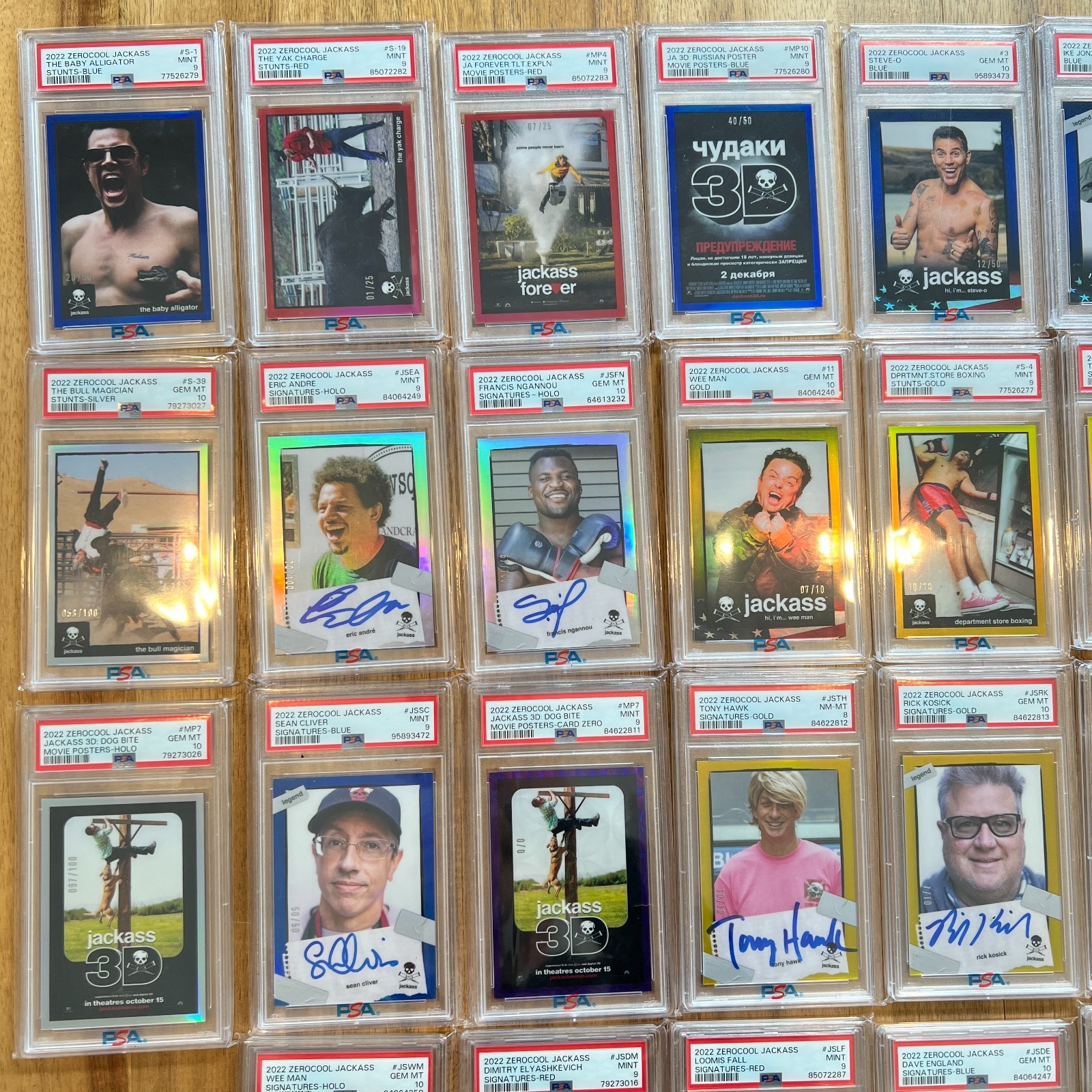 Ultimate ZeroCool JACKASS Mystery Chase Pack Guaranteed Hit! PSA Slap or Serial