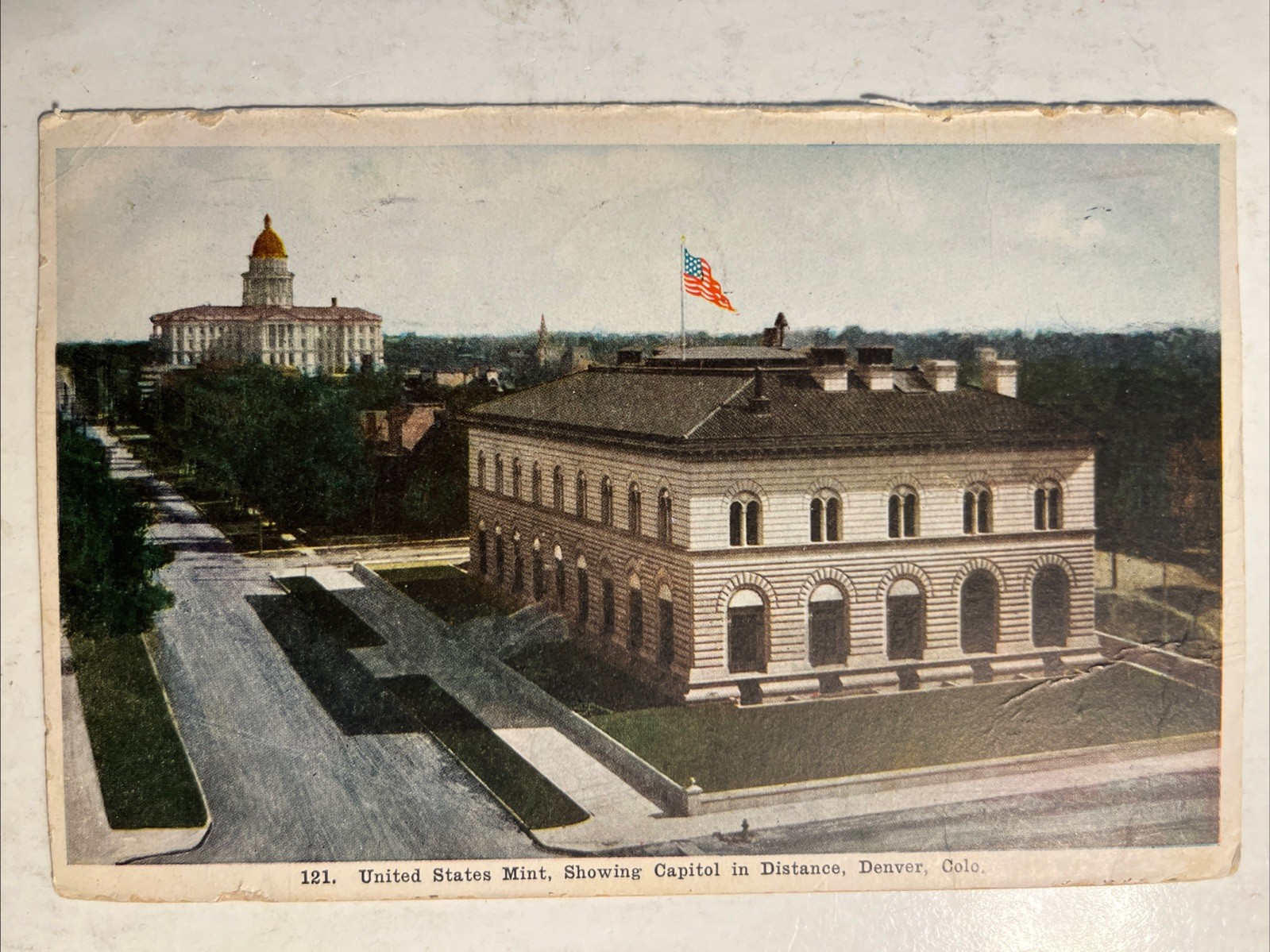 United States Mint and State Capitol Denver Colorado Divided Back Postcard 1907