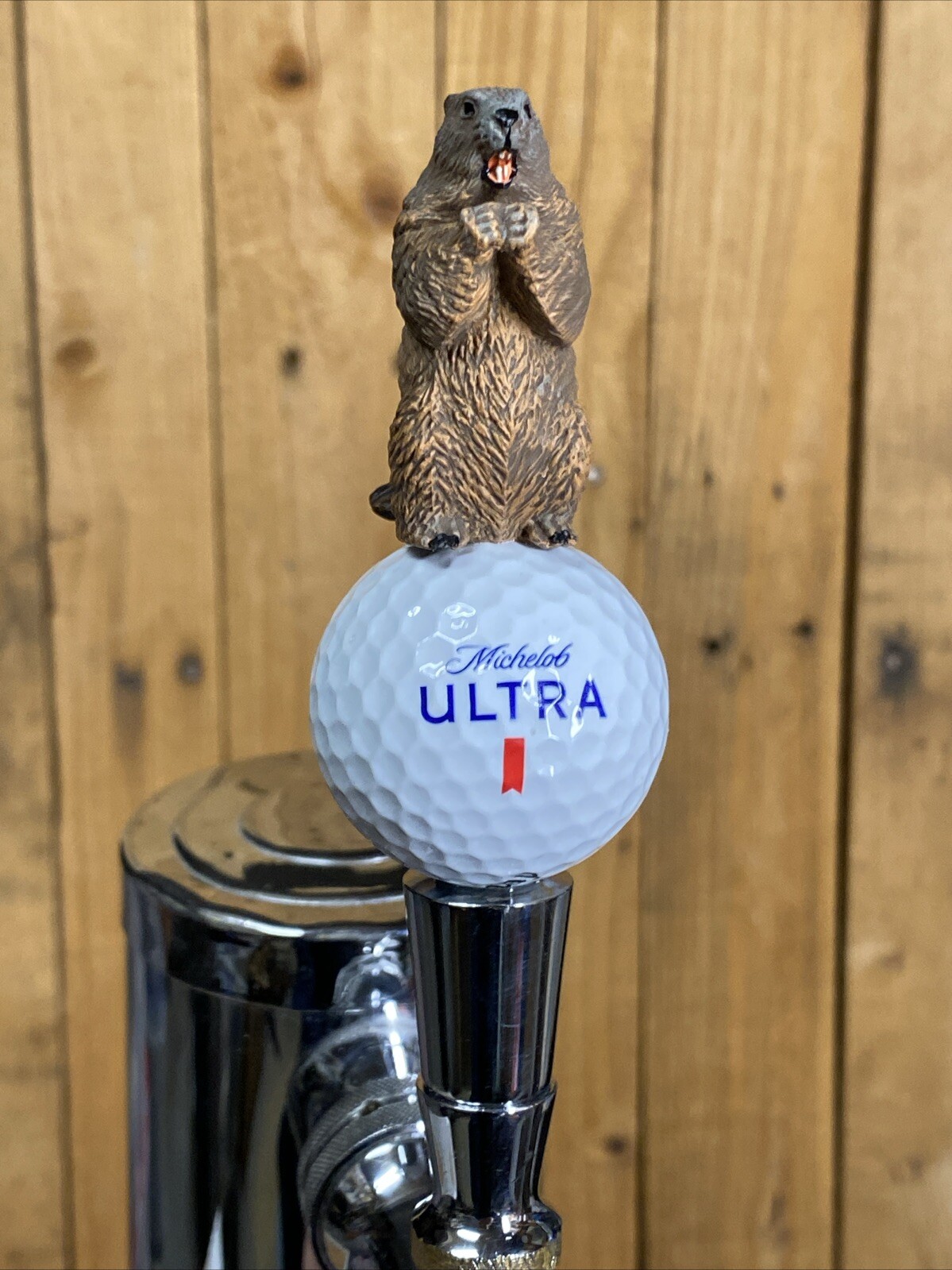 Caddyshack Mini TAP HANDLE Gopher Michelob ULTRA Beer Golf Ball Short Stubby
