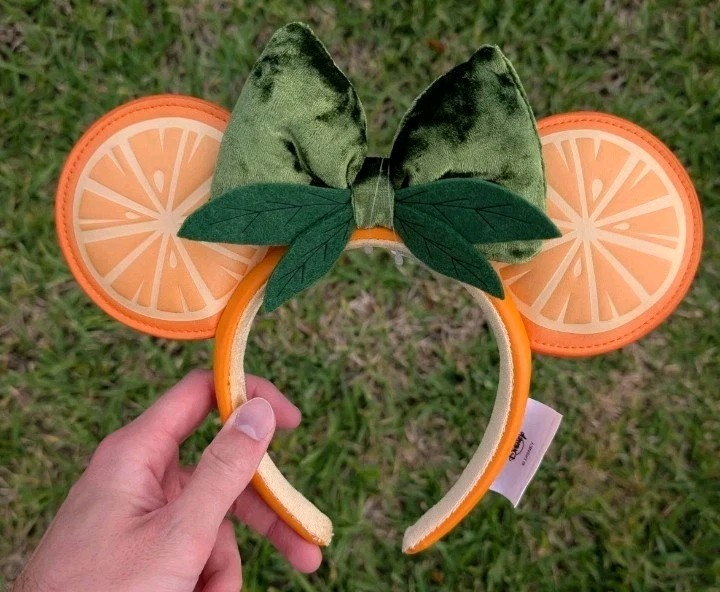 Disney Parks 2026 Mickey & Minnie’s Fruit Stand Orange Ear Headband New