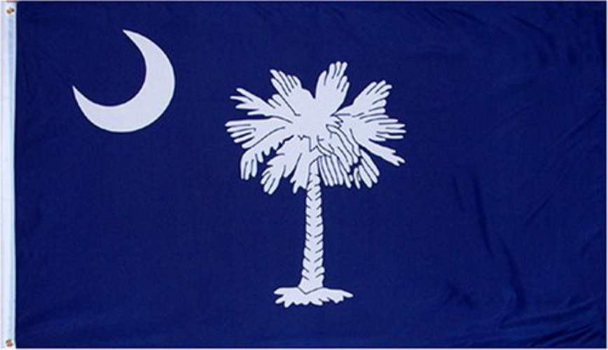 NEW STATE OF SOUTH CAROLINA FLAG 3 X 5 FEET BRASS GROMMETS INDOOR OUTDOOR FLAGS