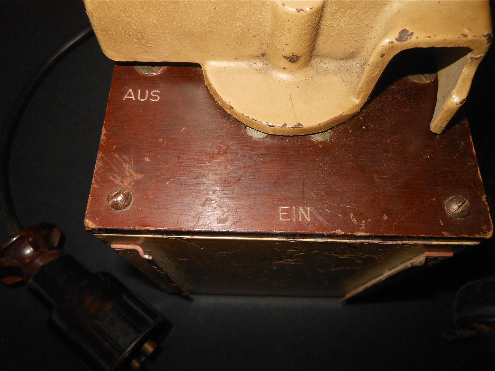 WW2 German Wehrmacht – BATTERY CONNECTION BOX – SEARCHLIGHTS RADIO FLAK – RARE!