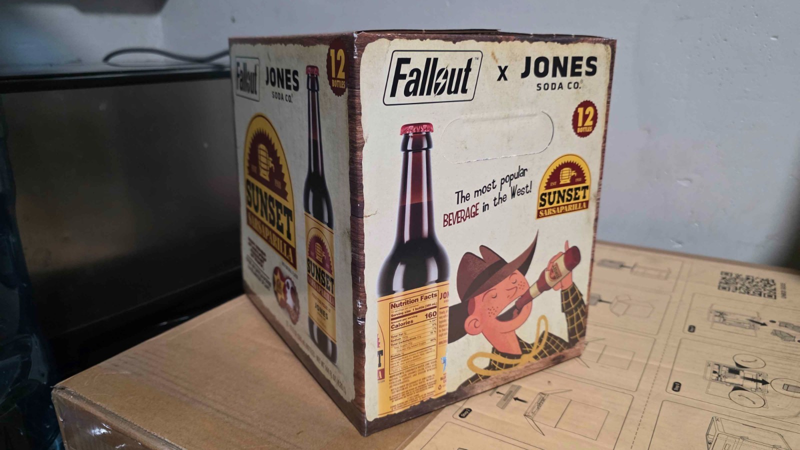 Jones Soda Co Fallout – Sunset Sarsaparilla Case of 12 Bottles Limited Edition