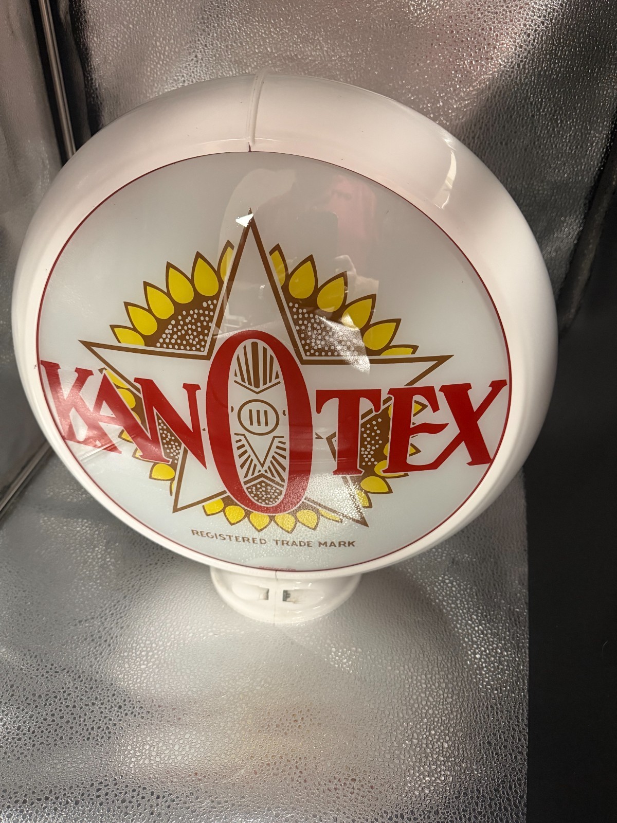 KanOTex Gasoline Gas Pump Globe-Reproduction