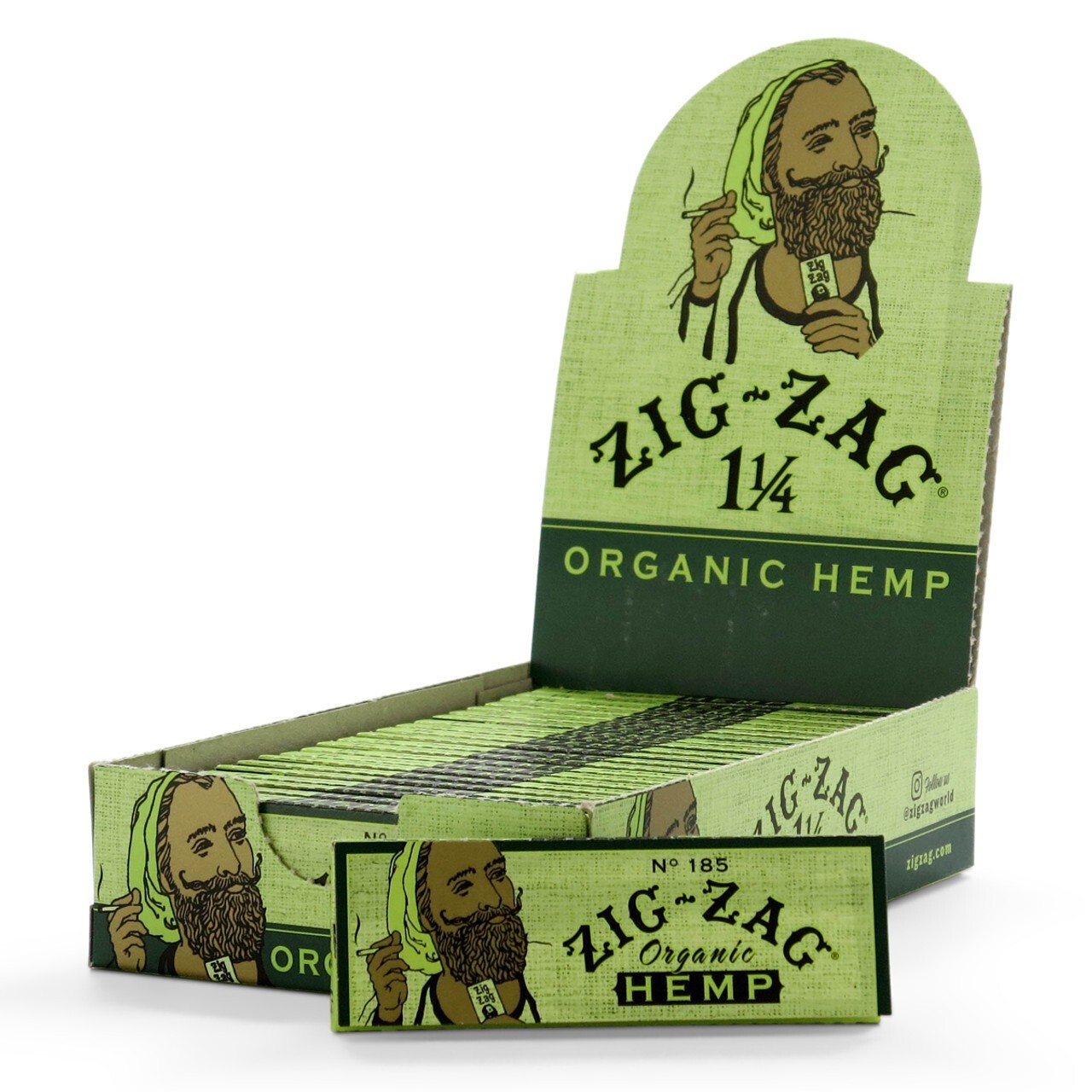 😎 FULL BOX ZIG-ZAG 1 ¼ ORGANIC HEMP PAPERS👀✨ 24 BOOKLETS