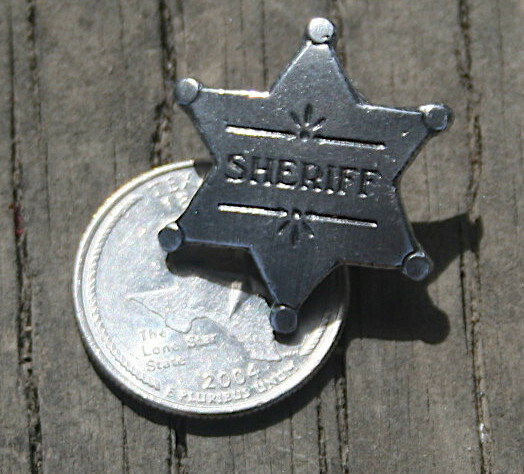 SHERIFF STAR OLD WEST BADGE 50015 LAPEL PIN Sheriff Badge Hat Pin