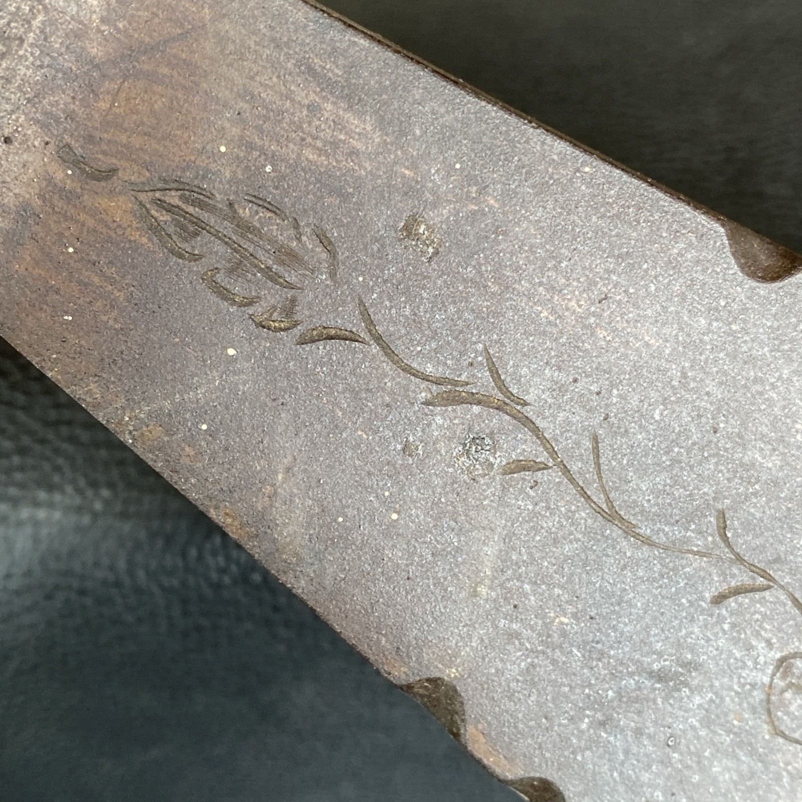 maybe Reproduction? Native American Plains Pipe Tomahawk Engraved Glass Beads