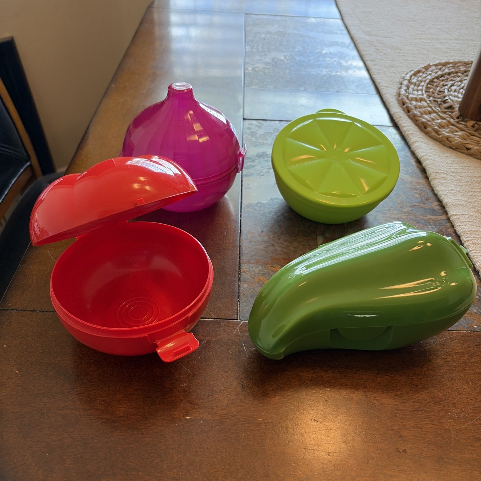 Tupperware Vegetable-Shaped Food Savers Set for Produce Storage