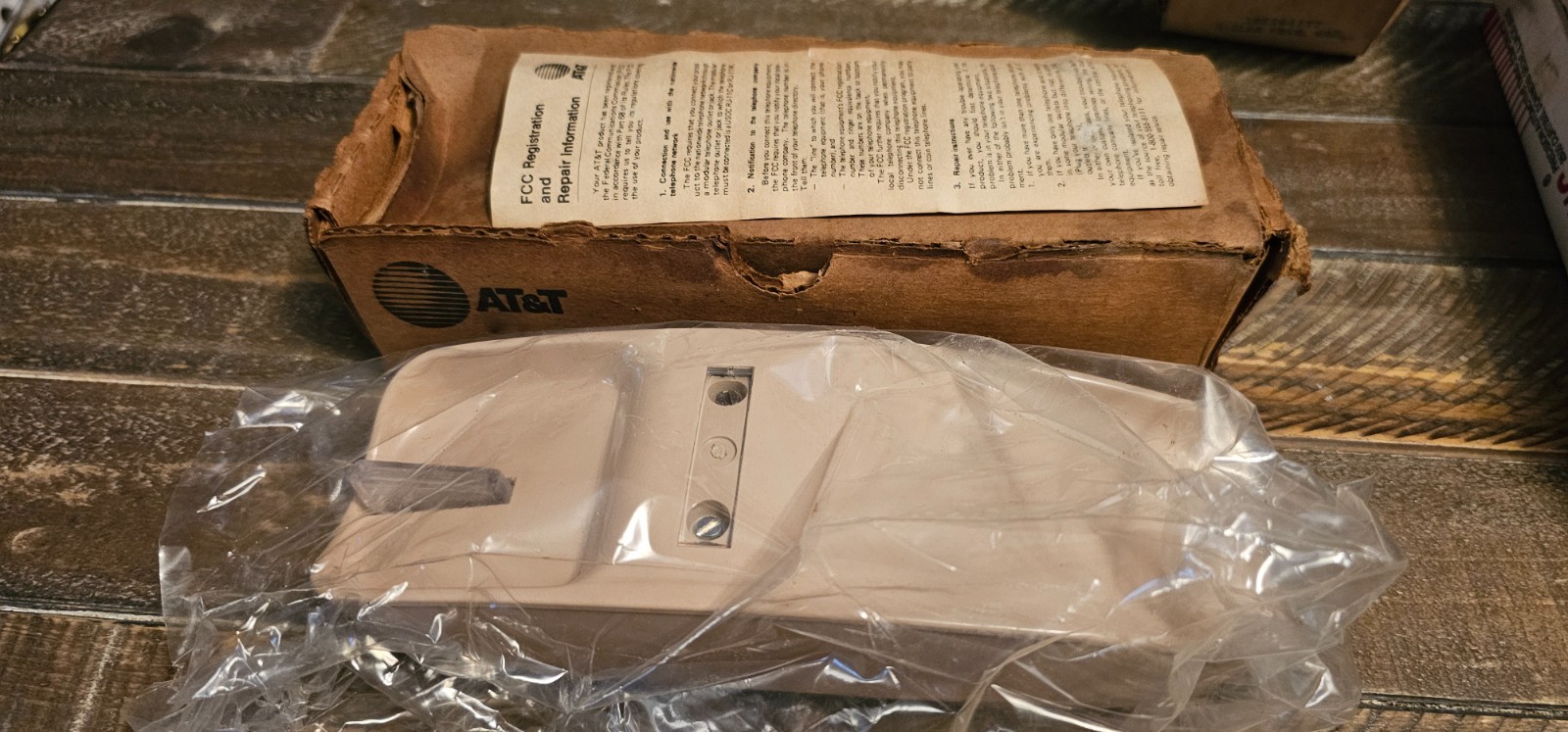 NEW Open Box 1970s WESTERN ELECTRIC AD3 Trimline Phone Base Unit – MINT